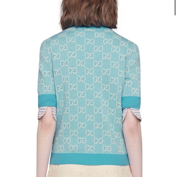 Gucci GG cotton wool piquet top M - Picture 3 of 10